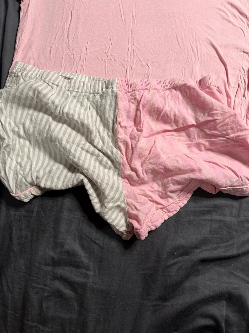Women's Two-Piece V-Neck Pajama Set — Pink & Lavender